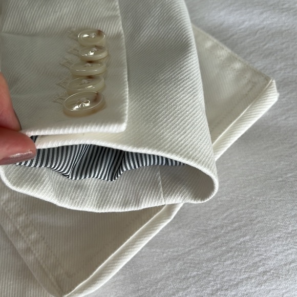 Anthropologie Jacket Fully Lined White Size 2 - Picture 10 of 16